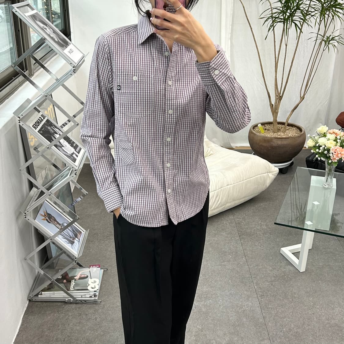 마모트 체크 셔츠 상품이미지1