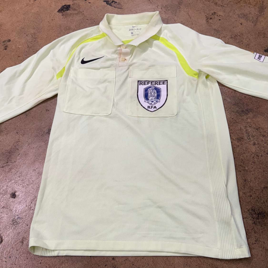 [정품/M] 나이키 K리그 심판 유니폼 카라 긴팔 티셔츠  b14 상품이미지3
