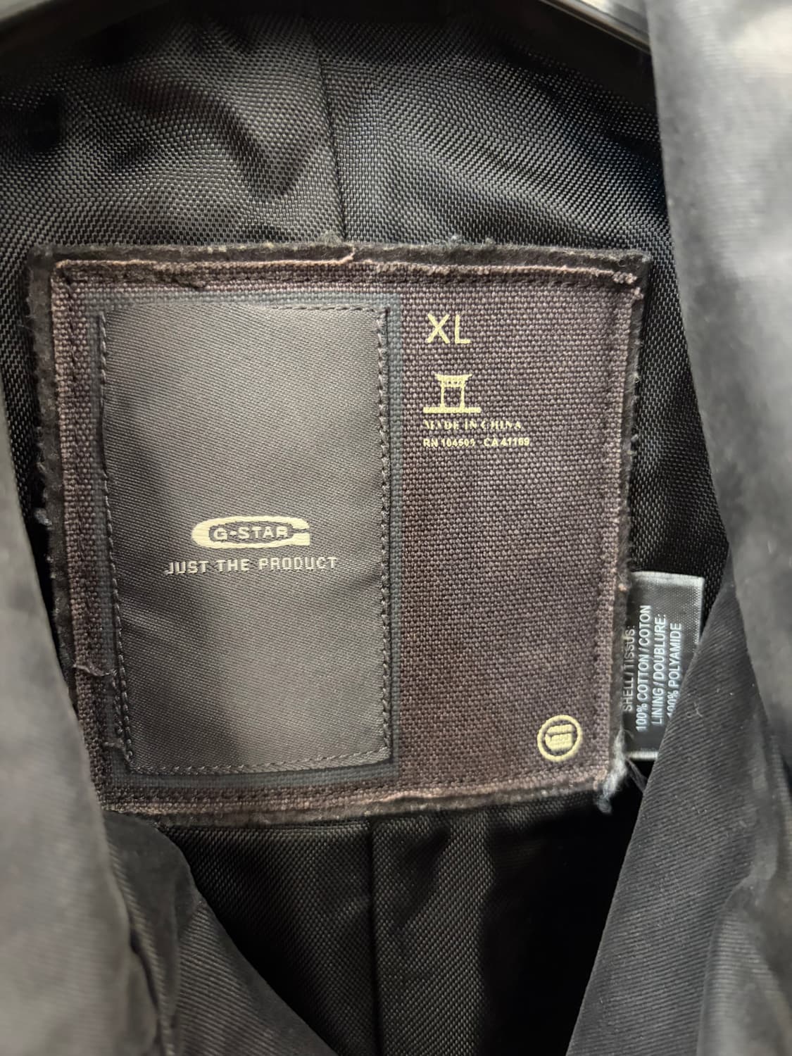 GSTAR 지스타 트렌치 코트 네이비 XL 상품이미지4