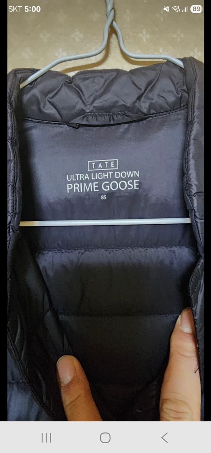 테이트 여성 구스다운 경량패딩85사이즈 새급 가격인하 상품이미지3