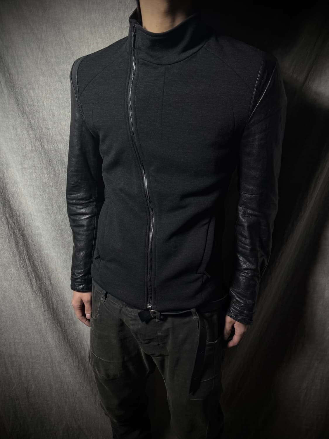 SYSTEM 암레더 비대칭 자켓 상품이미지1