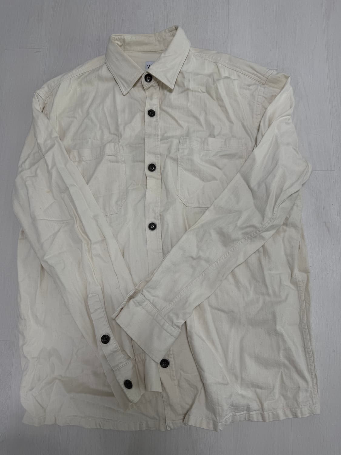 자라 아이보리 셔츠L 상품이미지1