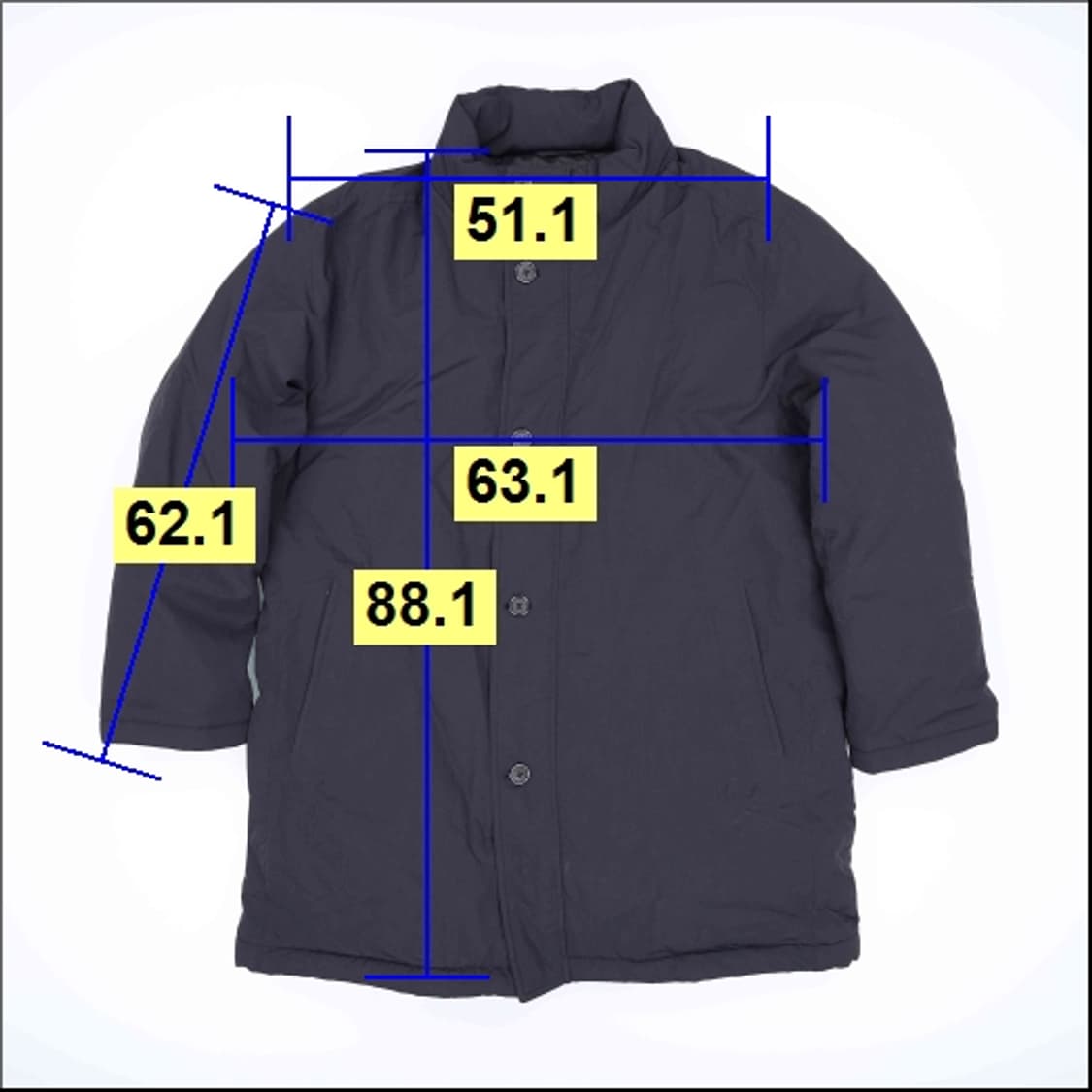 [110] 올젠 프리미엄 구스다운 패딩 파카 네이비 4128 상품이미지10