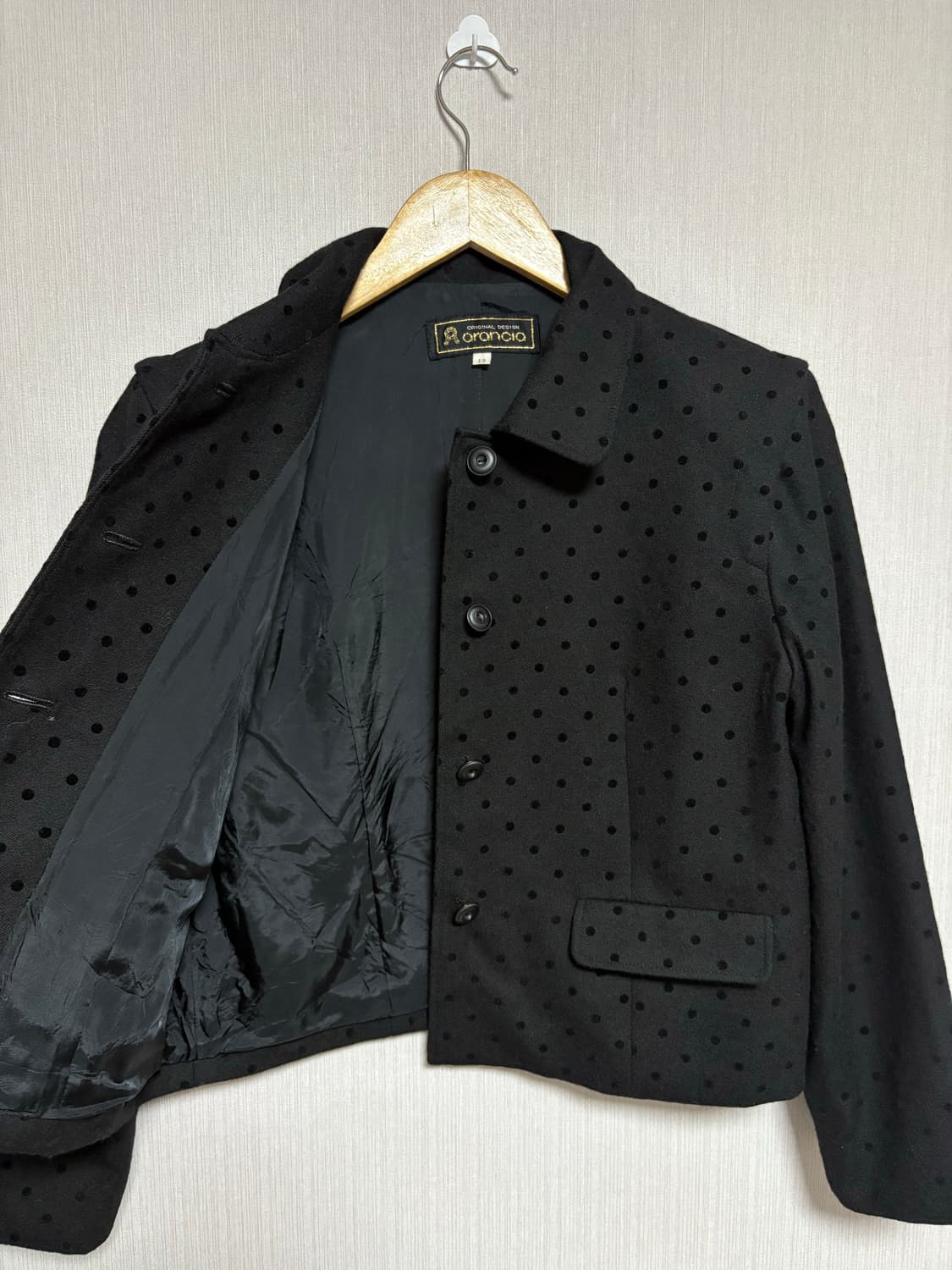 블랙 도트 울 숏자켓 상품이미지8