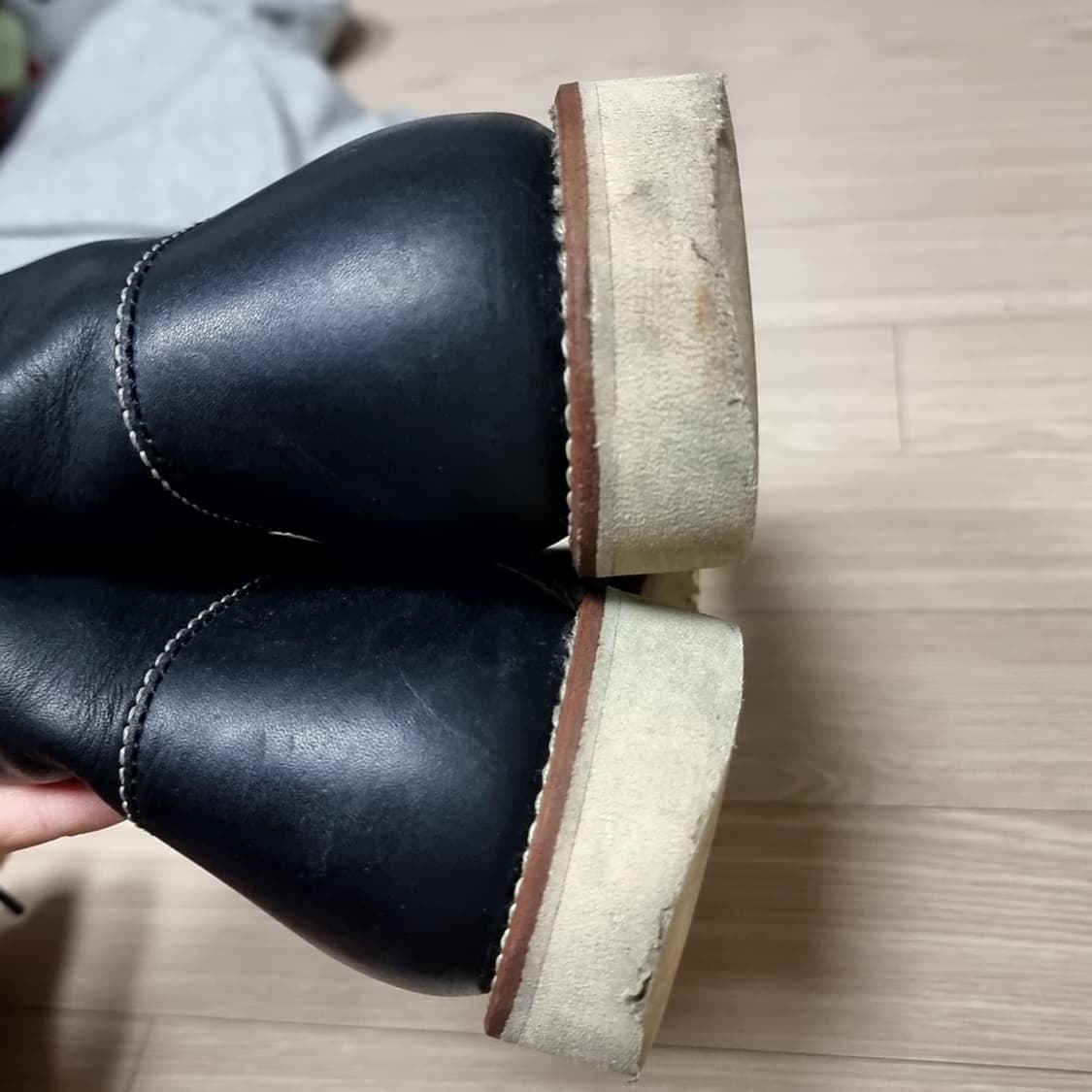 호킨스 블랙 레더 워커 부츠(270-275) 상품이미지6