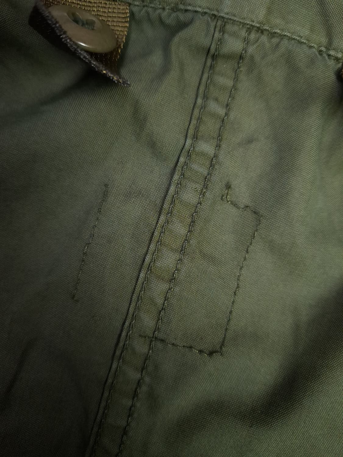 오리지날 미군 M-65 피쉬테일 개파카 염색작업 상품이미지2