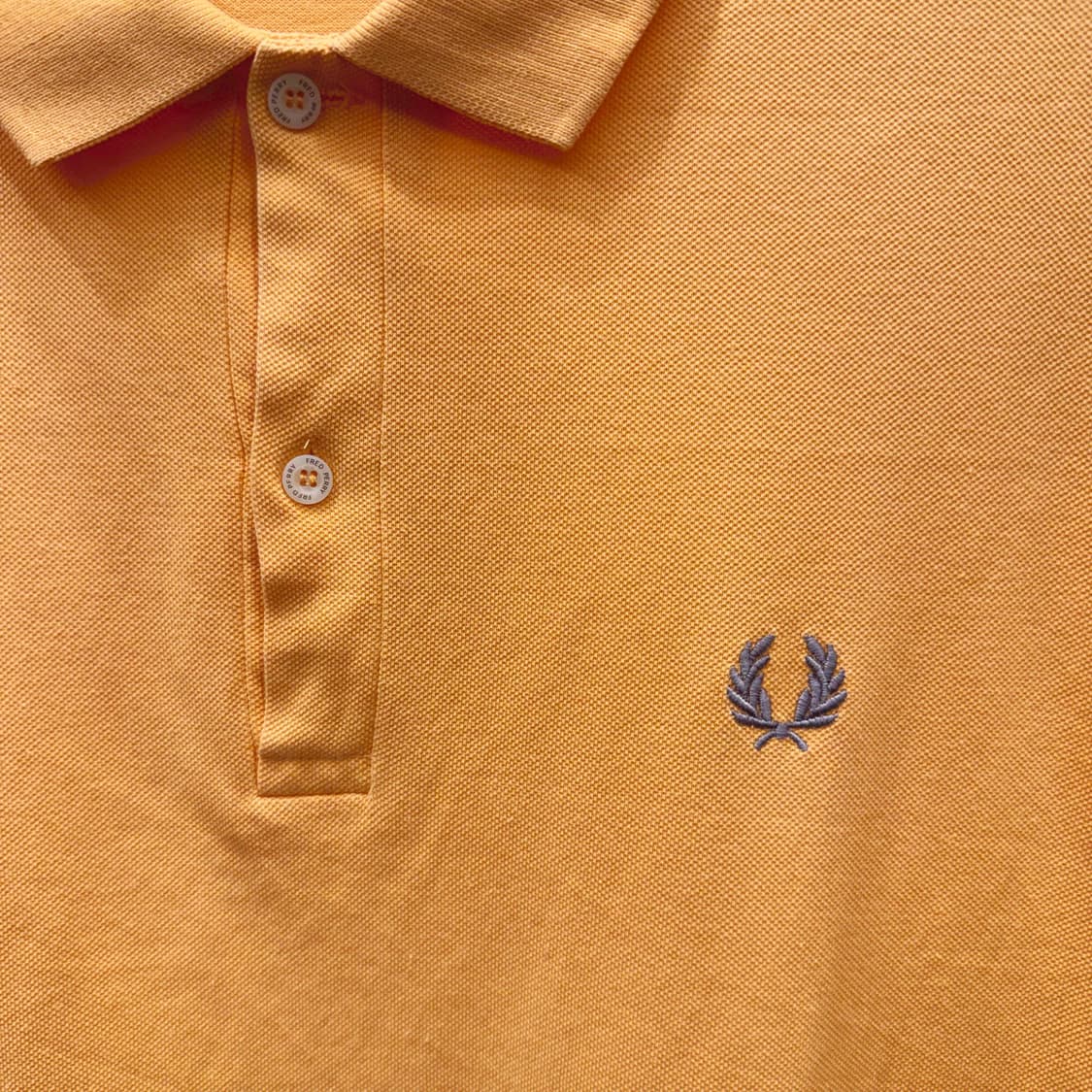 프레드 페리 반팔 카라티 클래식 로고 자수 디테일 오렌지 상품이미지6