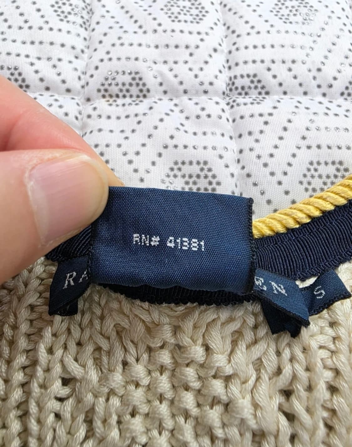 폴로 아이보리 가디건 ~55반 상품이미지5