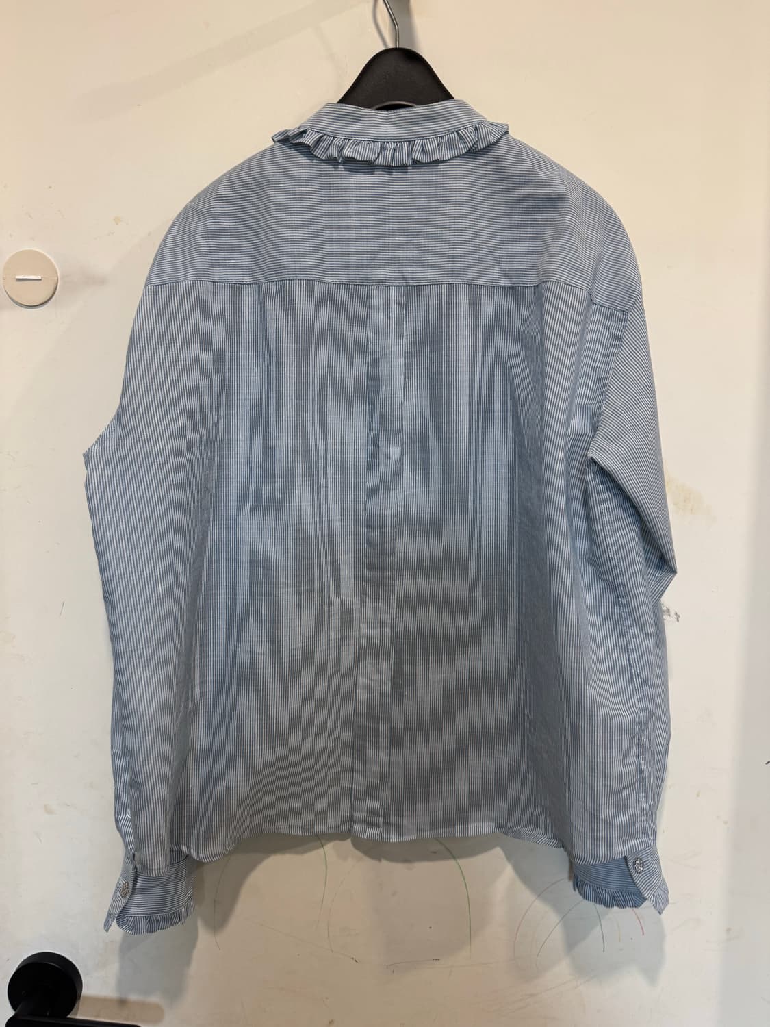 Envers 엔베르 프릴 린넨 블라우스 상품이미지7