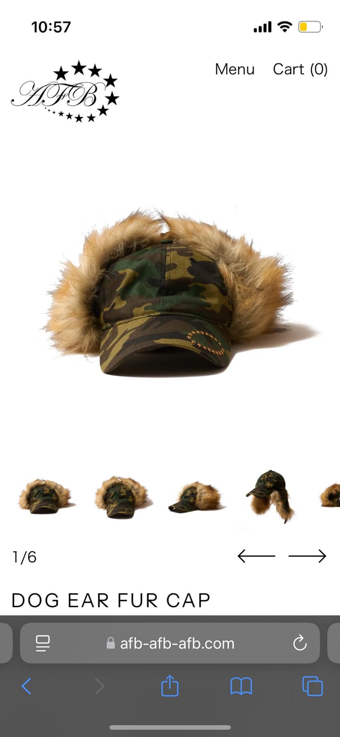 afb DOG EAR FUR CAP 상품이미지1