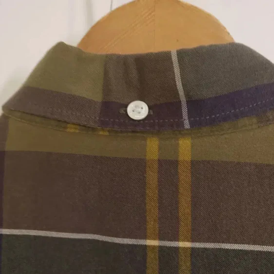 바버 타탄 체크 셔츠 테일러드 핏 상품이미지6