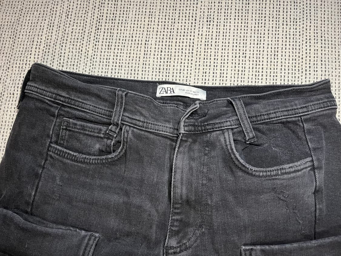 zara damaged cargo skinny jeans 상품이미지5