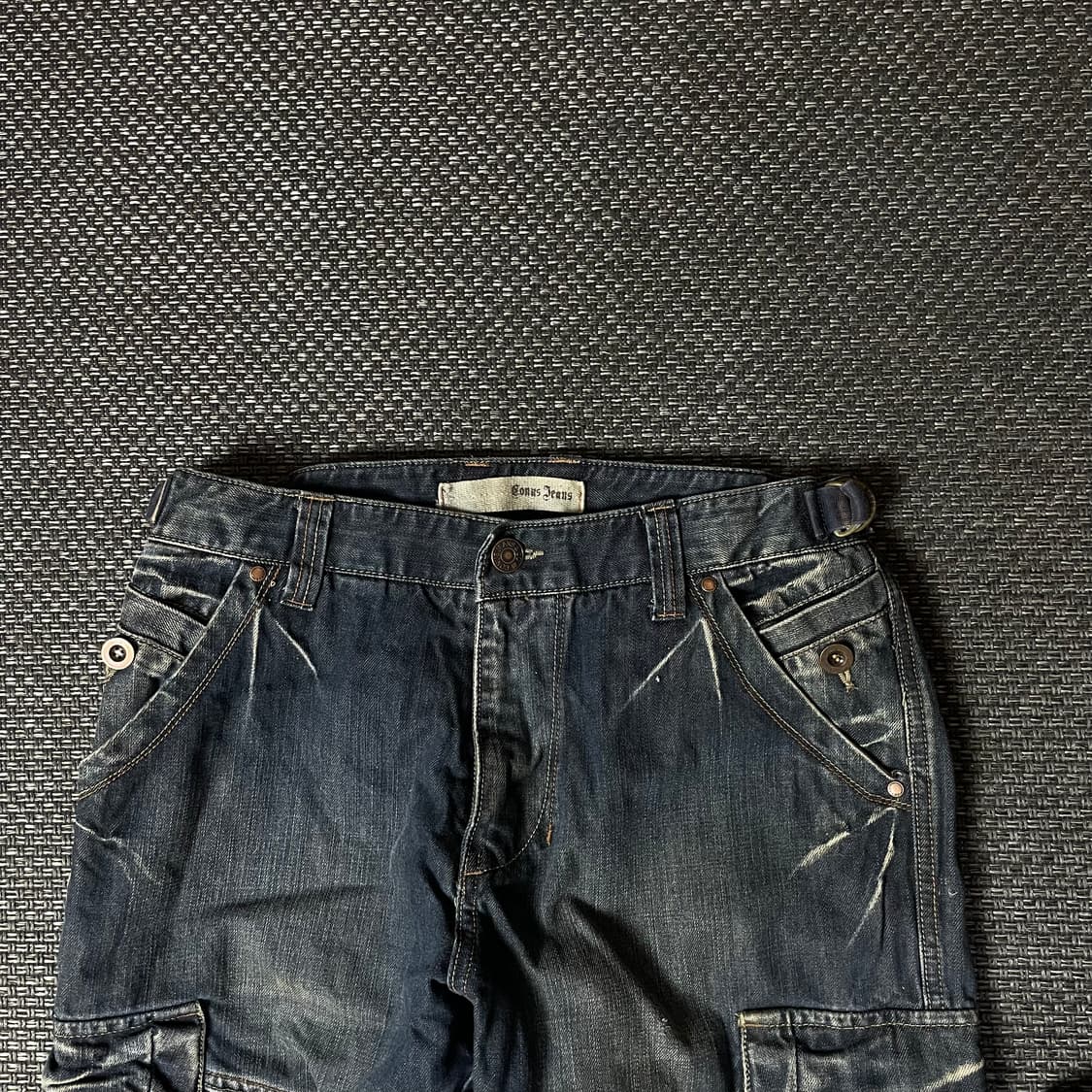 (32) CONUS 그레이블루 카고 워싱 데님 팬츠 상품이미지3