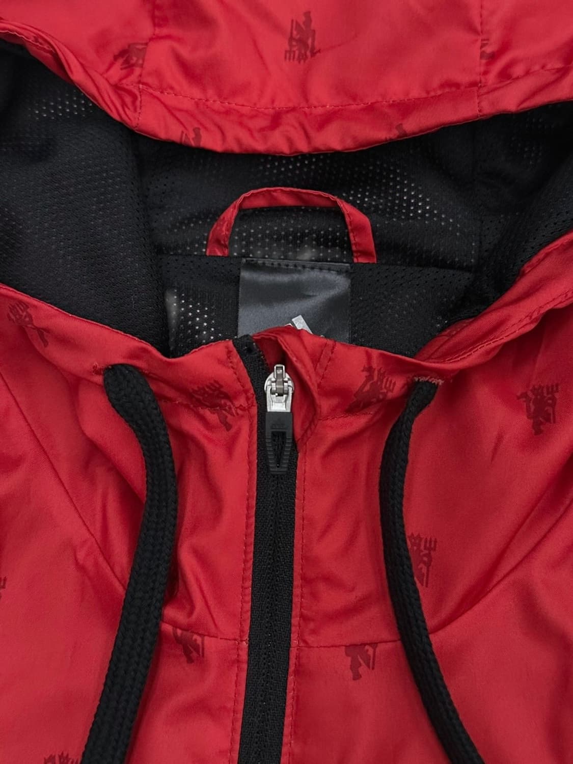 아디다스 맨유 바람막이 블랙&레드 (L) 상품이미지4