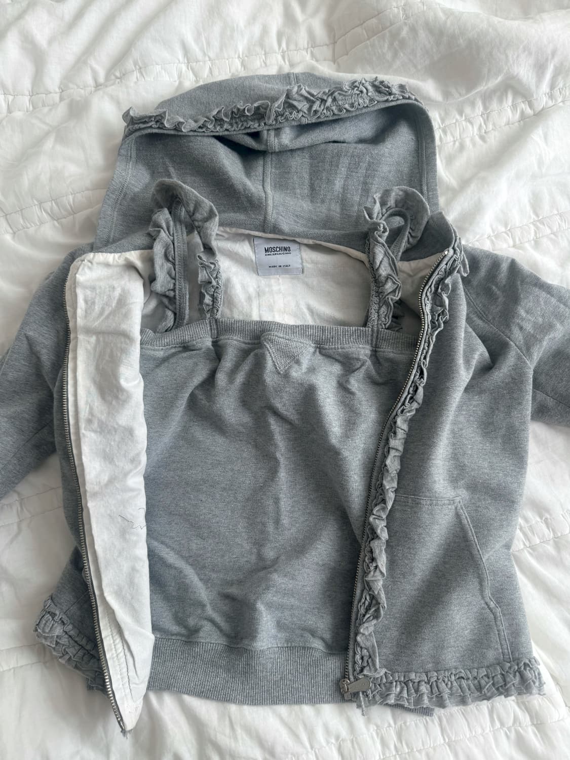 모스키노 프릴 후드집업+나시 세트 상품이미지2