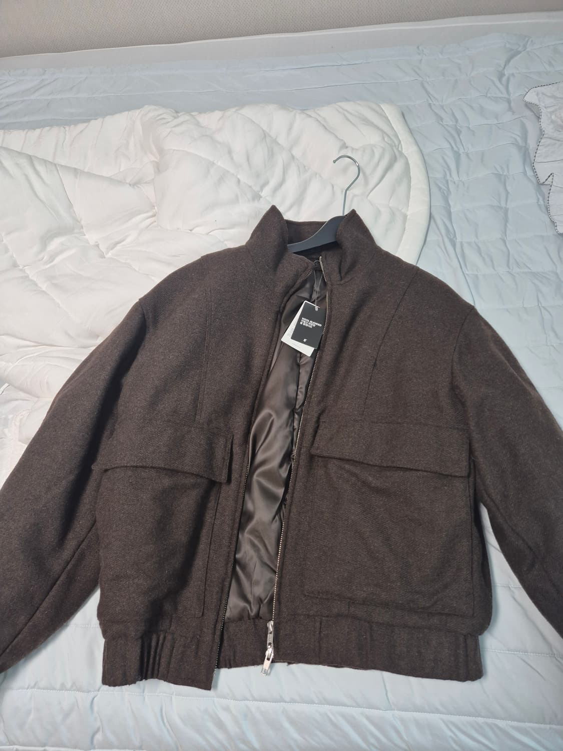 8seconds 브라운 울 블루종 자켓 M 새상품 상품이미지1