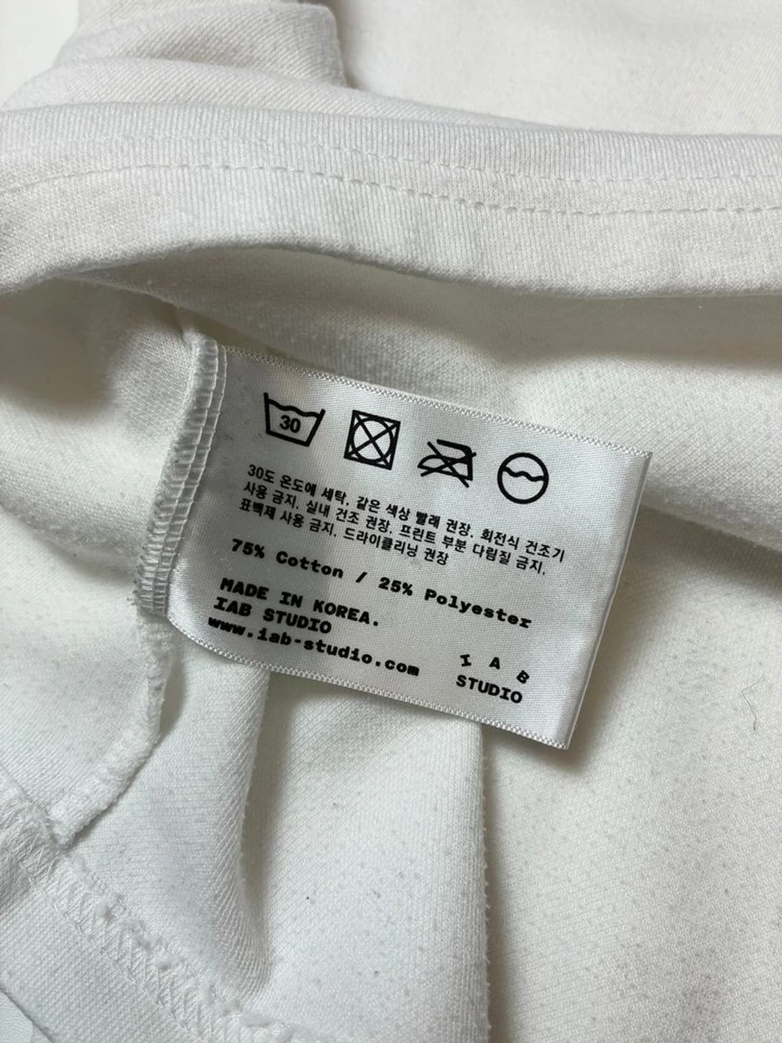 아이앱스튜디오 빅로고 오버핏 반팔 티셔츠 PN8630 상품이미지9