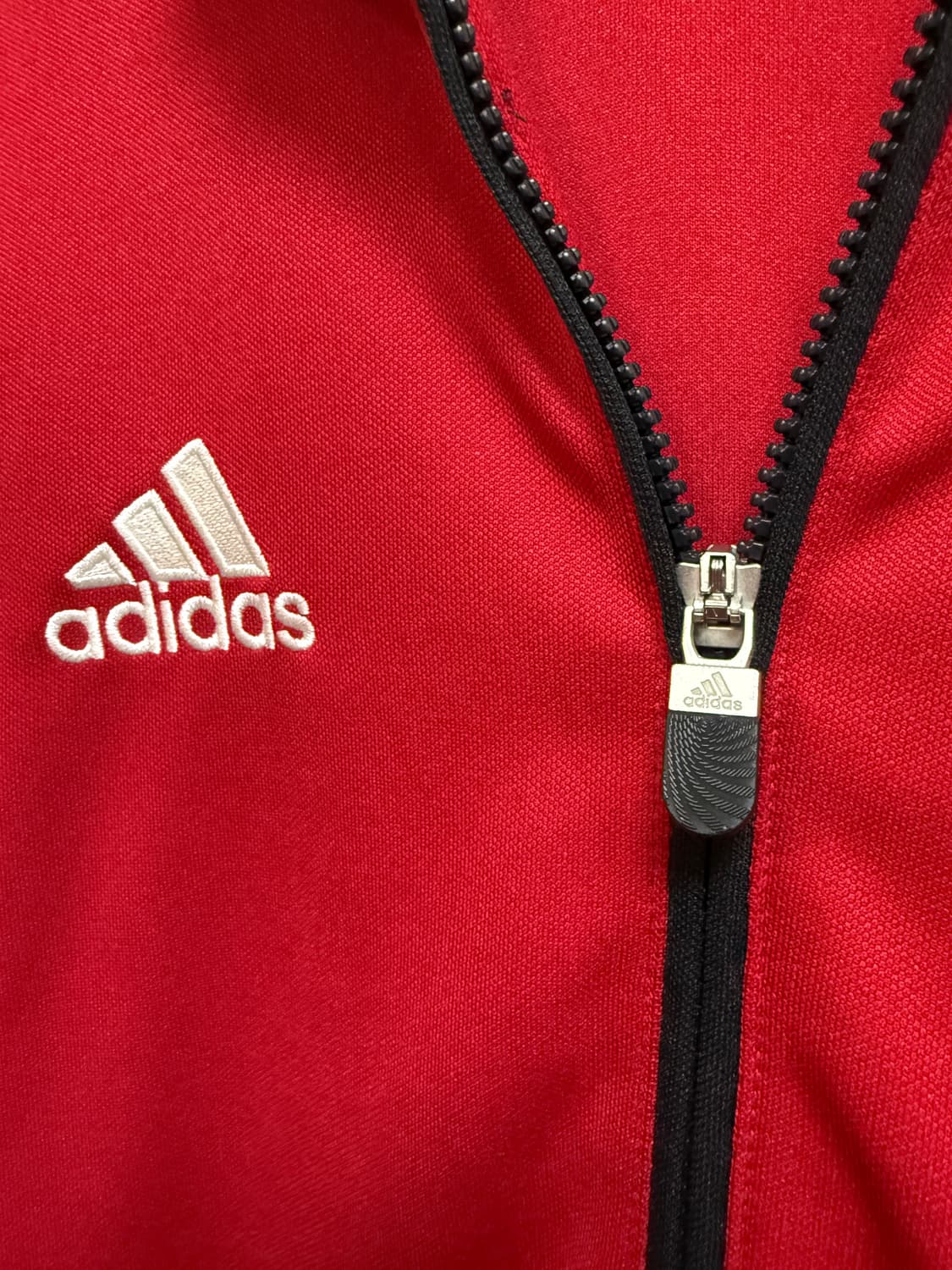 아디다스 삼선 트랙탑 집업 95 레드 져지 트레이닝 자켓 상품이미지3