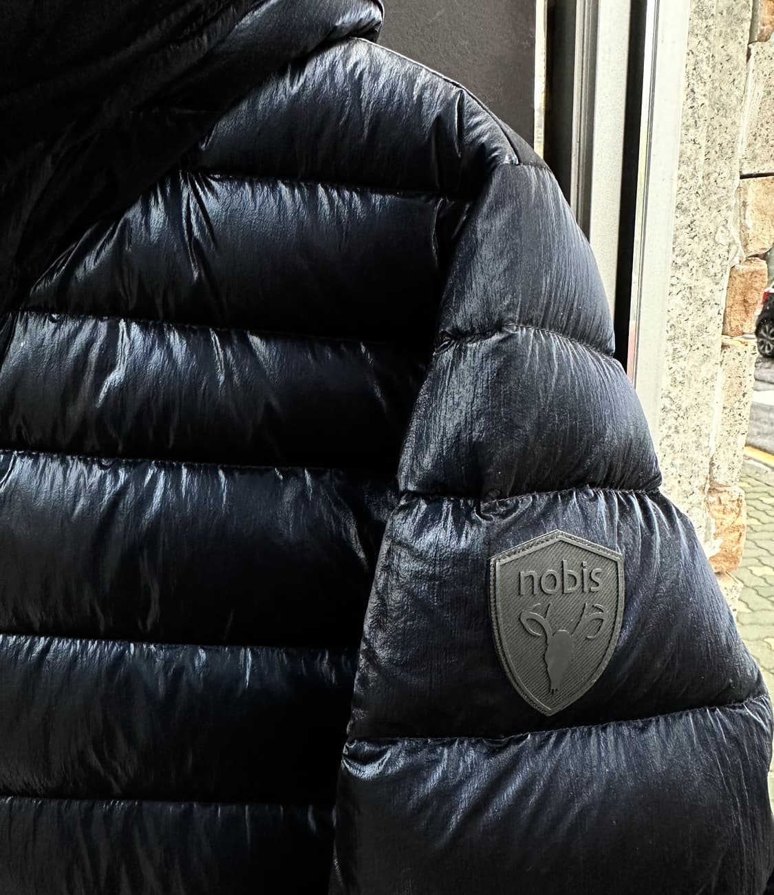 M/ 노비스 벌사 자수패치 글리터 다운패딩 상품이미지6