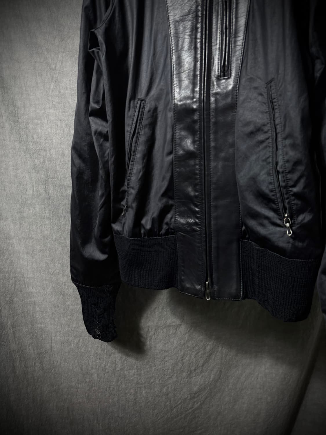 The Viridi Anne Leather Docking Jacket  상품이미지3