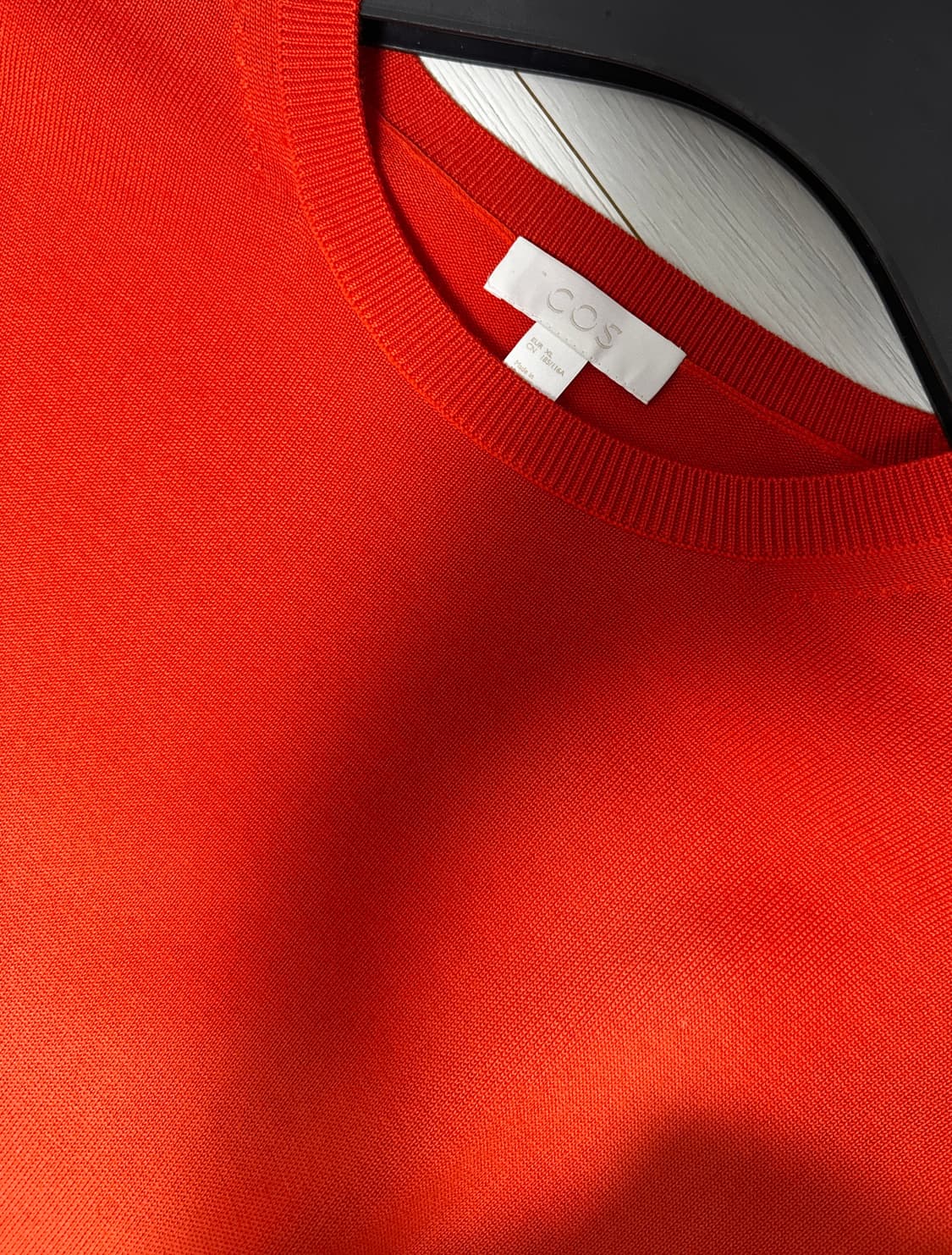 남성 메리노 울100% 니트 오렌지 XL사이즈 상품이미지5