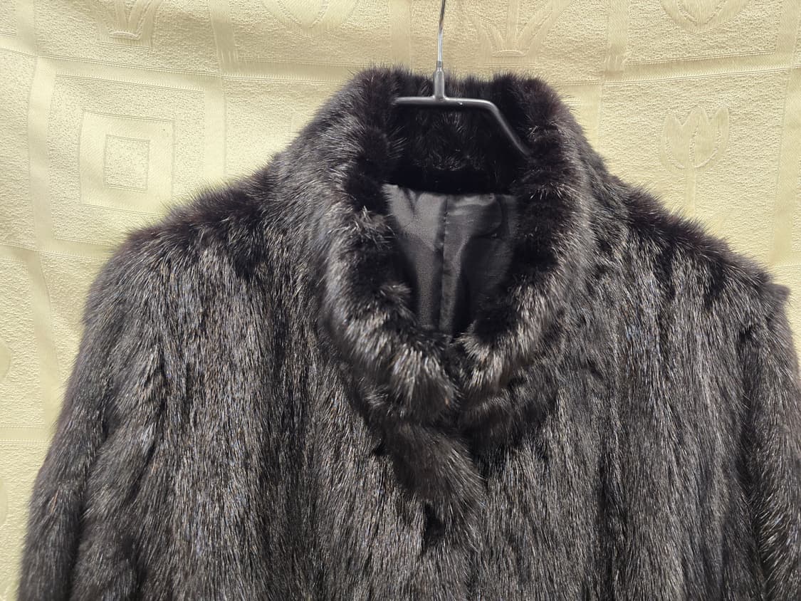 밍크 코트 블랙 S (55) 상품이미지2