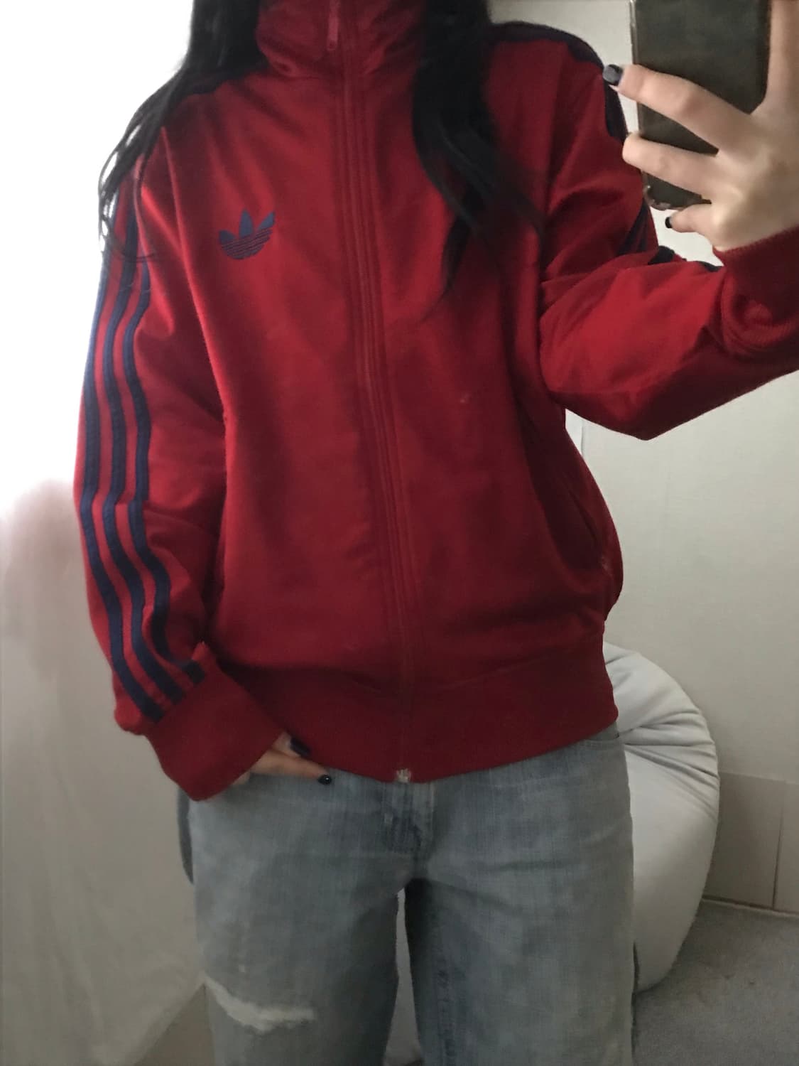 아디다스 버건디 네이비 구파이어버드 져지 상품이미지3