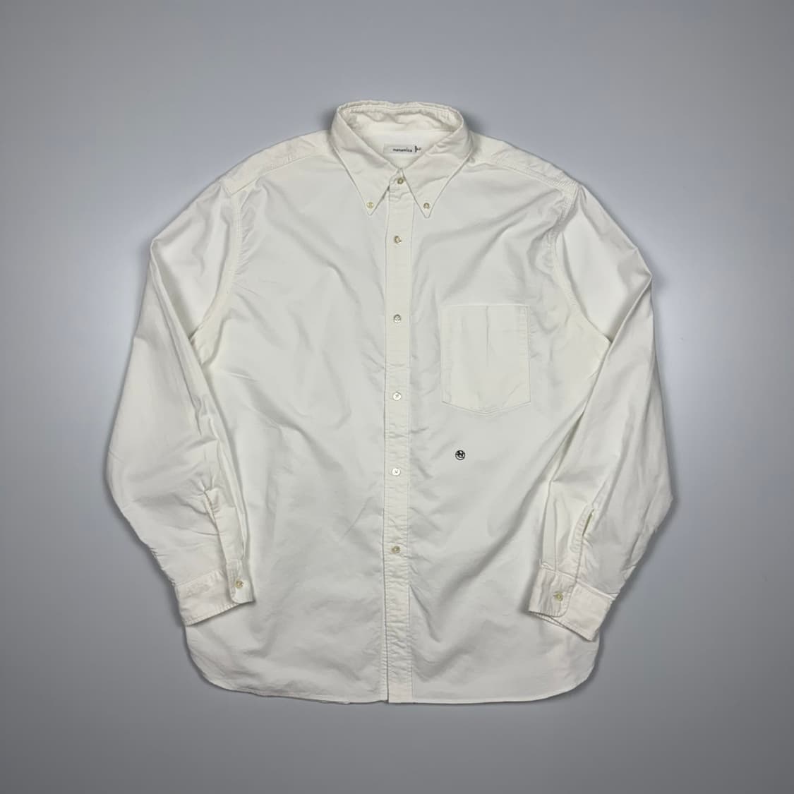 (105) 나나미카 버튼다운 윈드 셔츠 화이트 상품이미지1