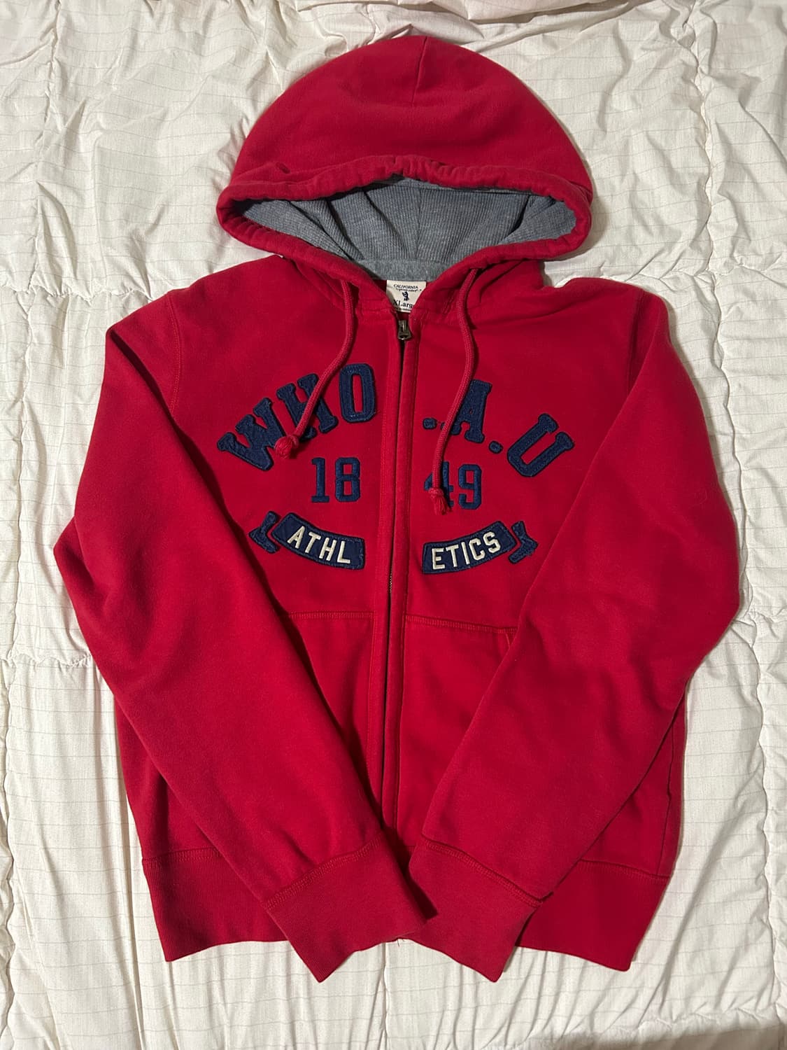 후아유 빅로고 후드집업 상품이미지2