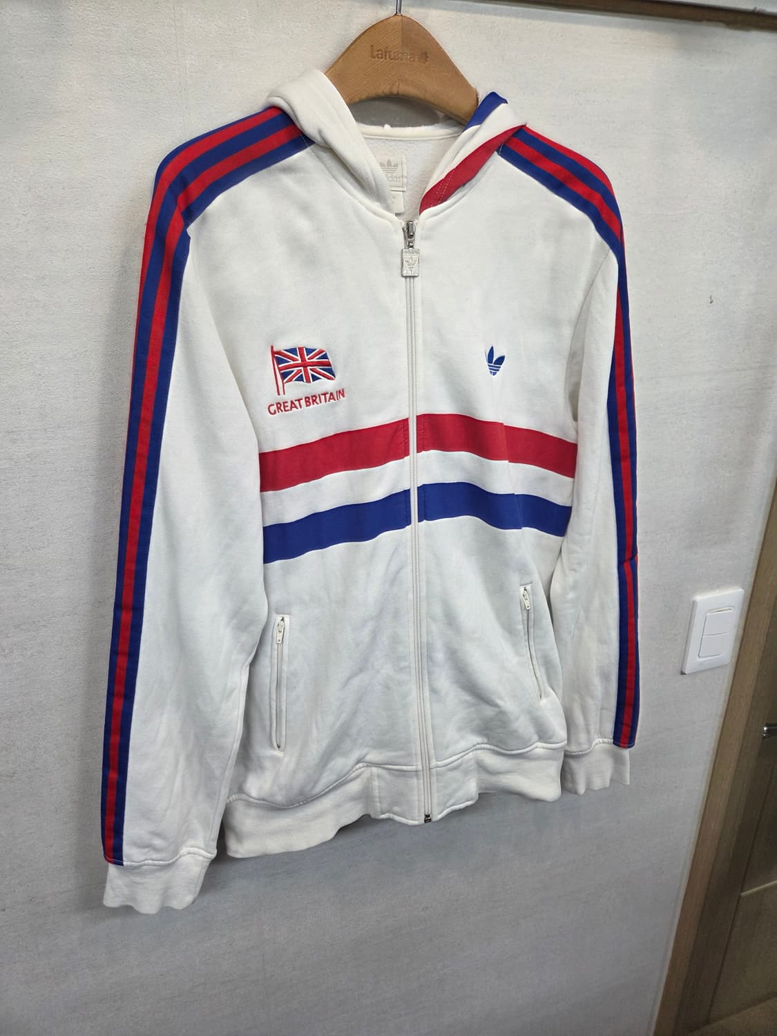 아디다스 신영국 기모 트랙 져지 후드집업 L 상품이미지6