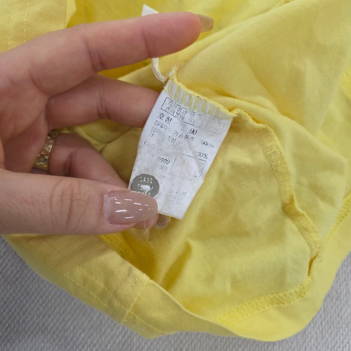 90 닥스 체크 패턴 카라 반팔티 0224J 상품이미지4