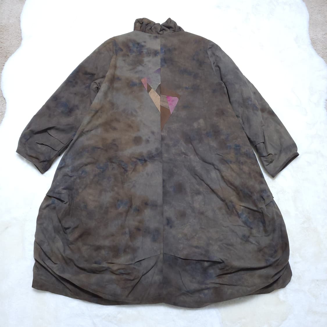 여성 천연염색 롱점퍼 66 0209  뽀샤샤 상품이미지2