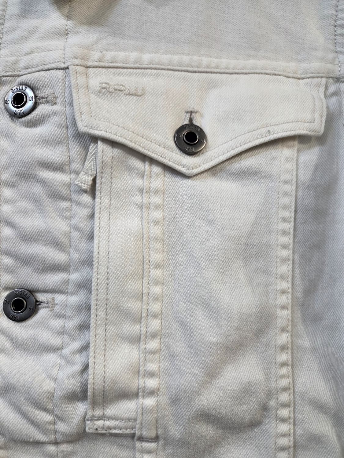 G-Star RAW 화이트 데님 자켓(S)남여공용 상품이미지4