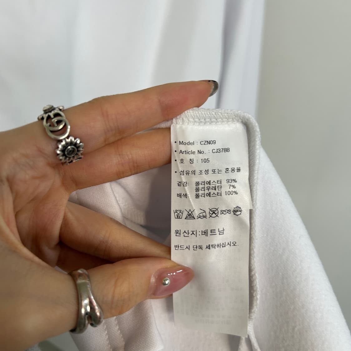 아디다스 골프 남성 기모 티셔츠 105 새상품 상품이미지4