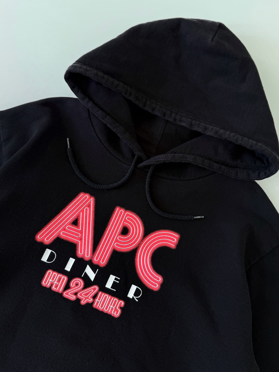 아페쎄 루즈핏 다이너 그래픽 로고 스웻 후드 상품이미지2