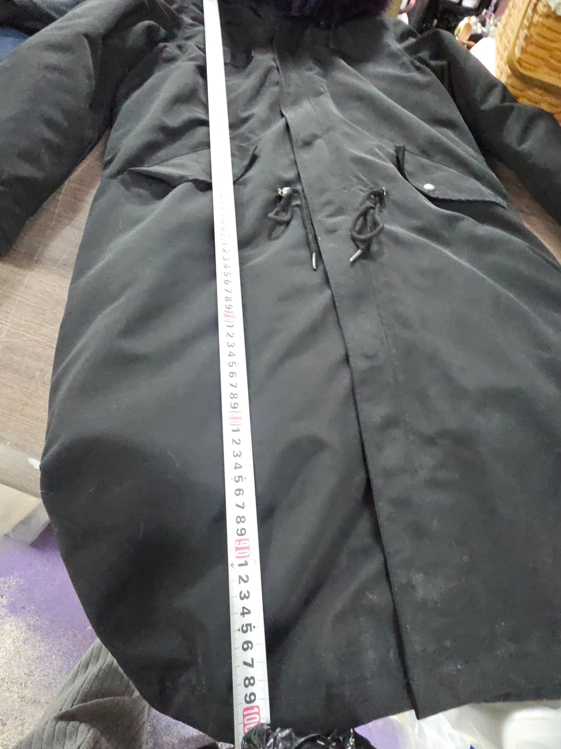 야상 퍼플퍼 롱 자켓 L 상품이미지10