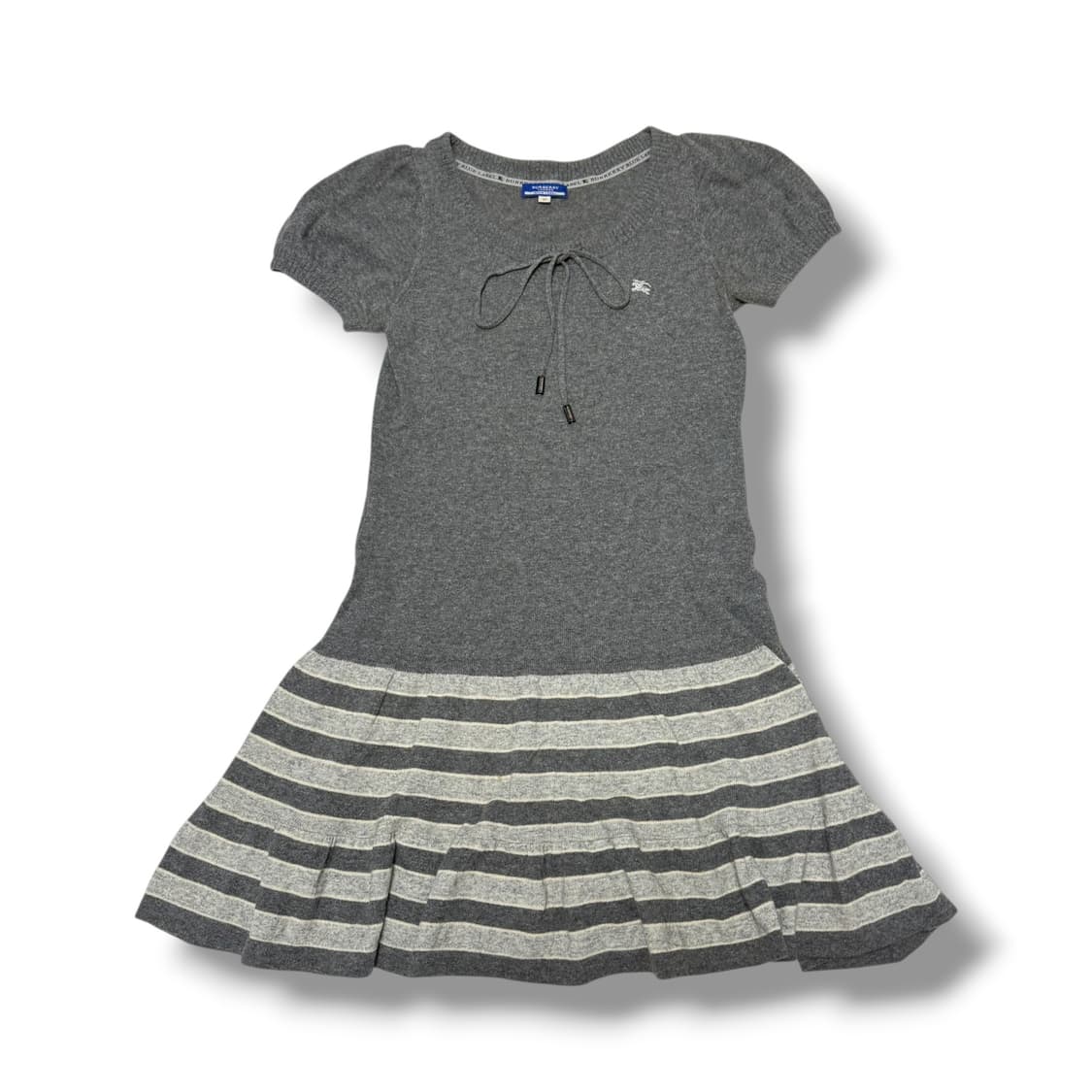 버버리 반팔 레이어드 니트 원피스 그레이 상품이미지1