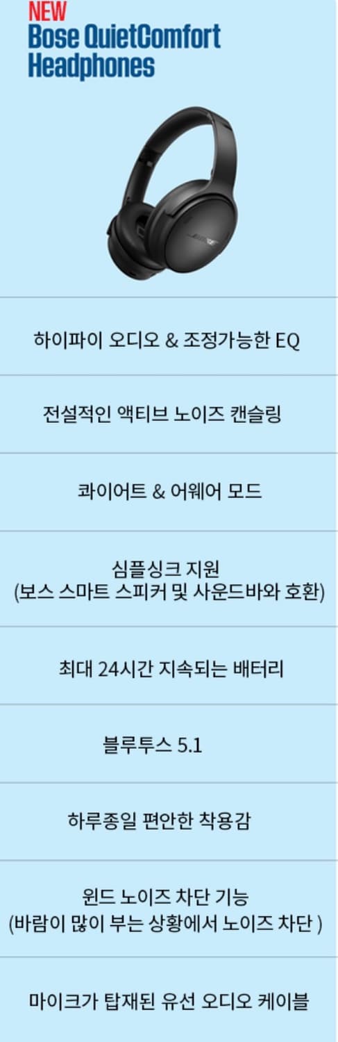 보스 QC 헤드폰 화이트 상품이미지5