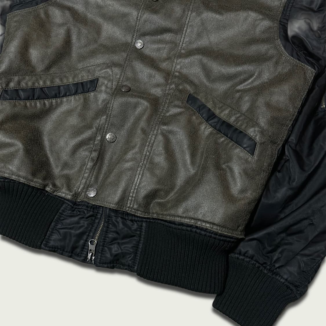 00's 아르마니진스 드래곤하이드 봄버 상품이미지4