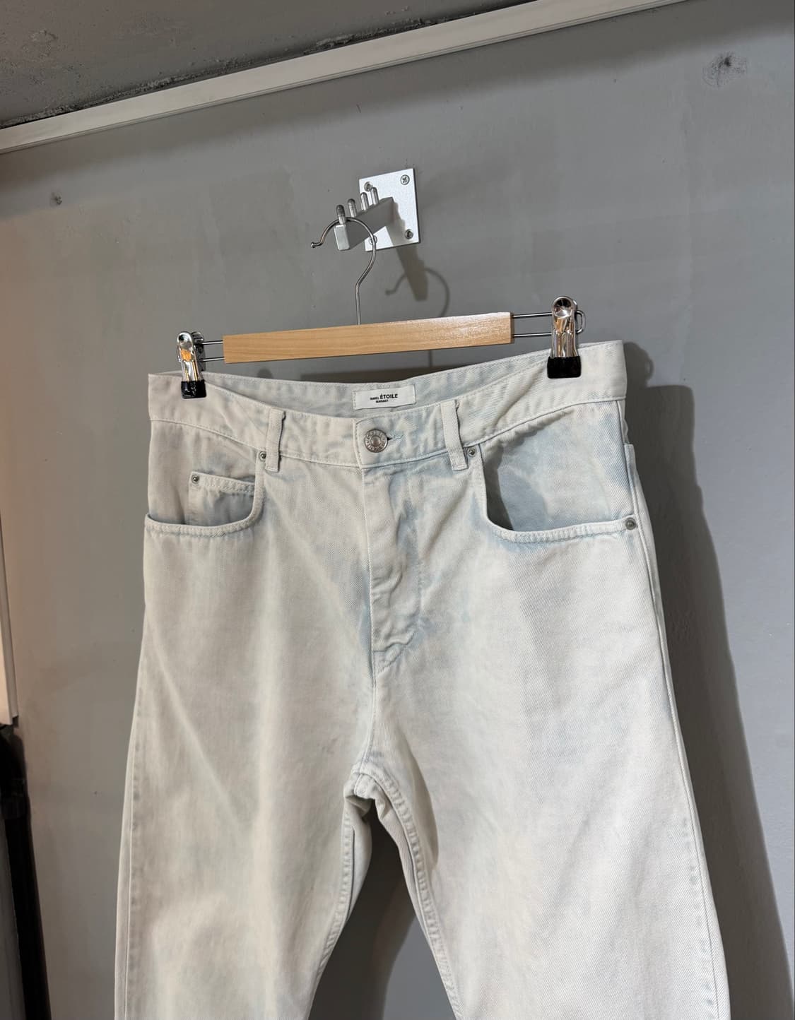 38/ 이자벨마랑 블루워싱 프린팅 데님팬츠 상품이미지4