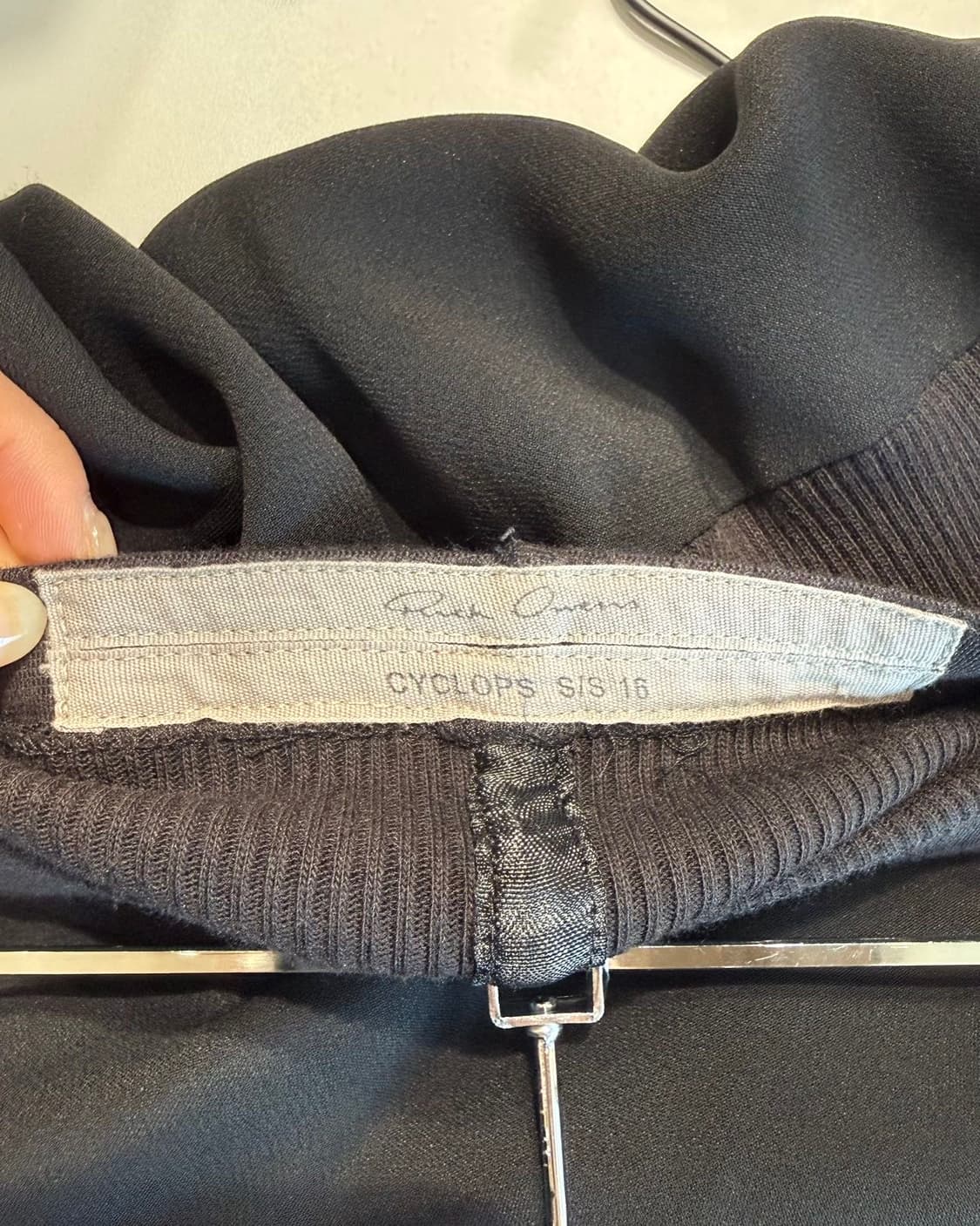 릭 오웬스 16ss 블랙 셔링 롱 스커트  상품이미지8