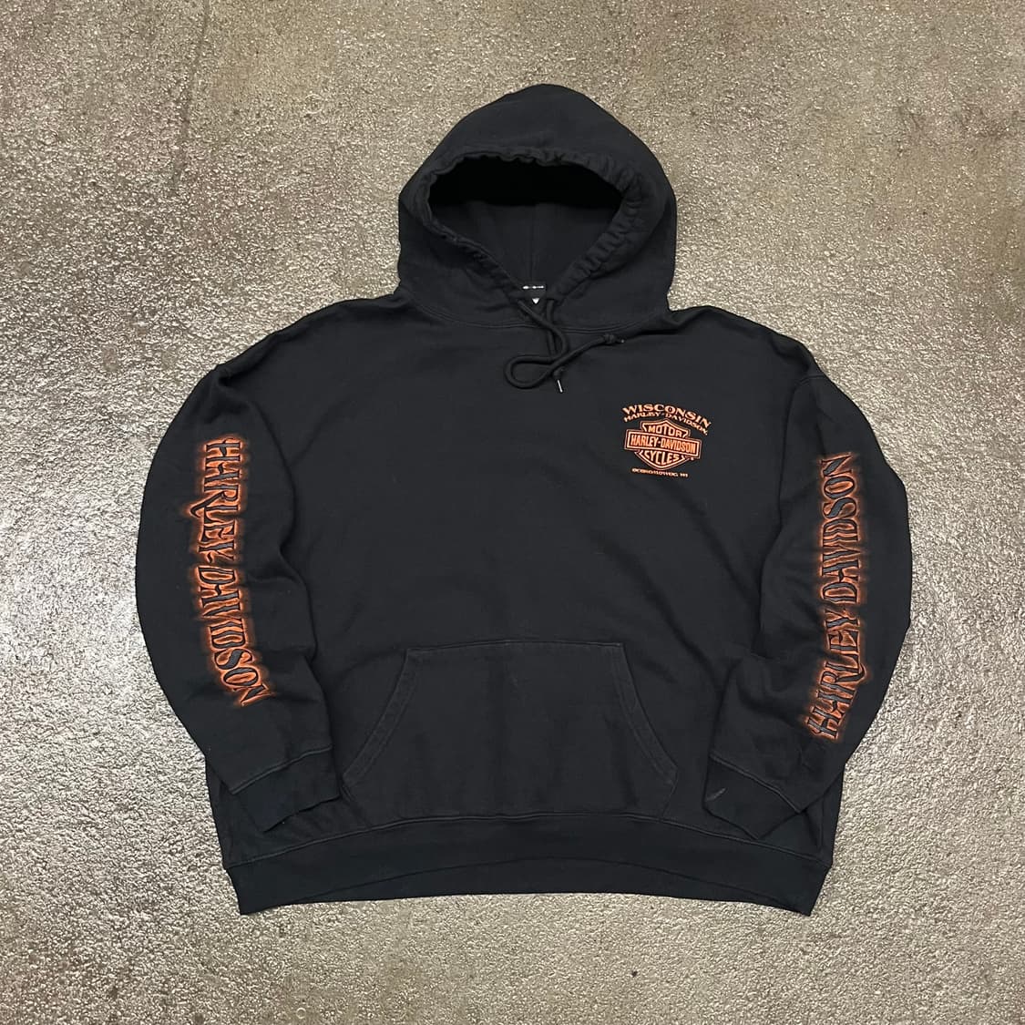 할리데이비슨 플레임 이글 후드티 (110) 상품이미지3