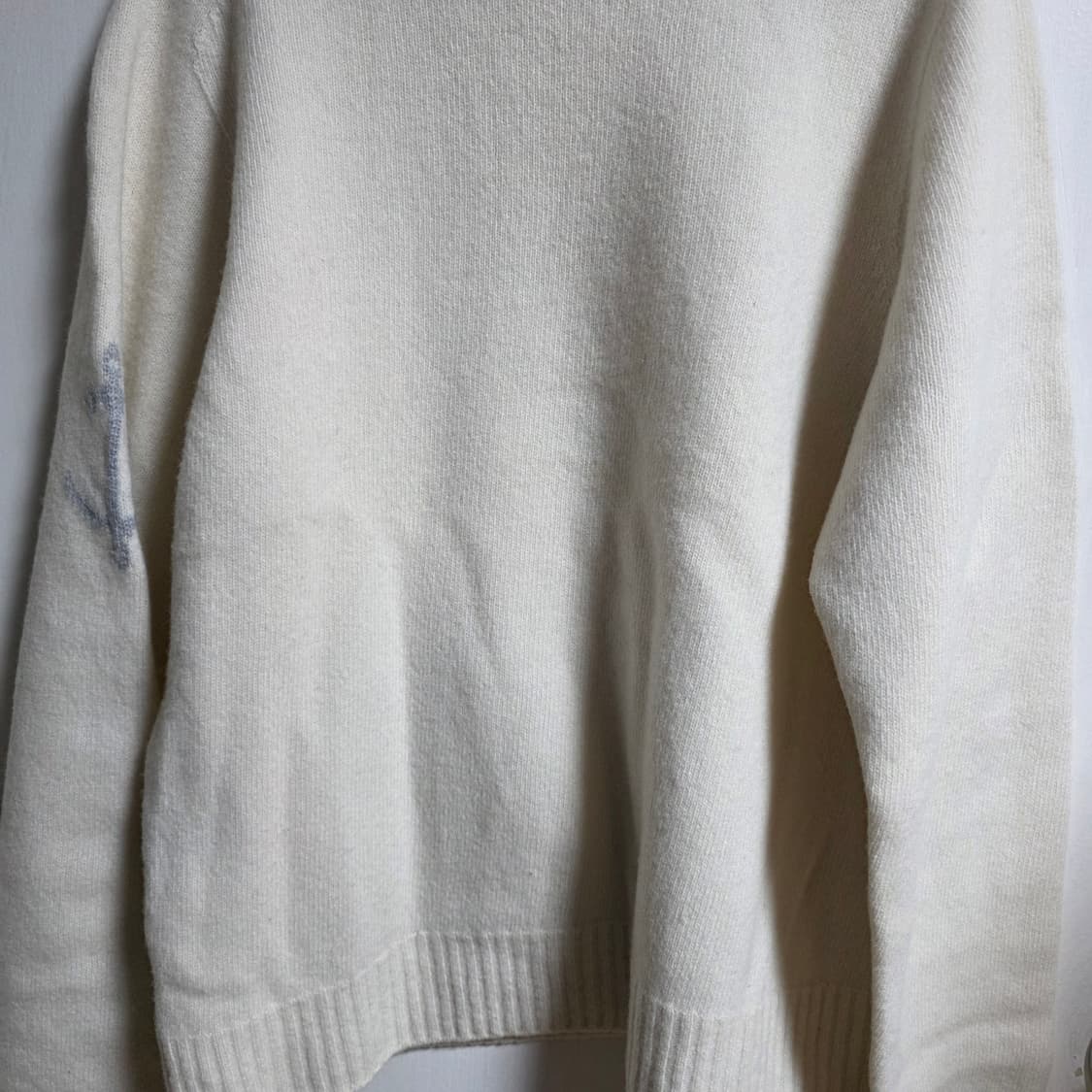 건지울른스 홀가먼트 메리노울 스웨터 에크루 M 상품이미지7