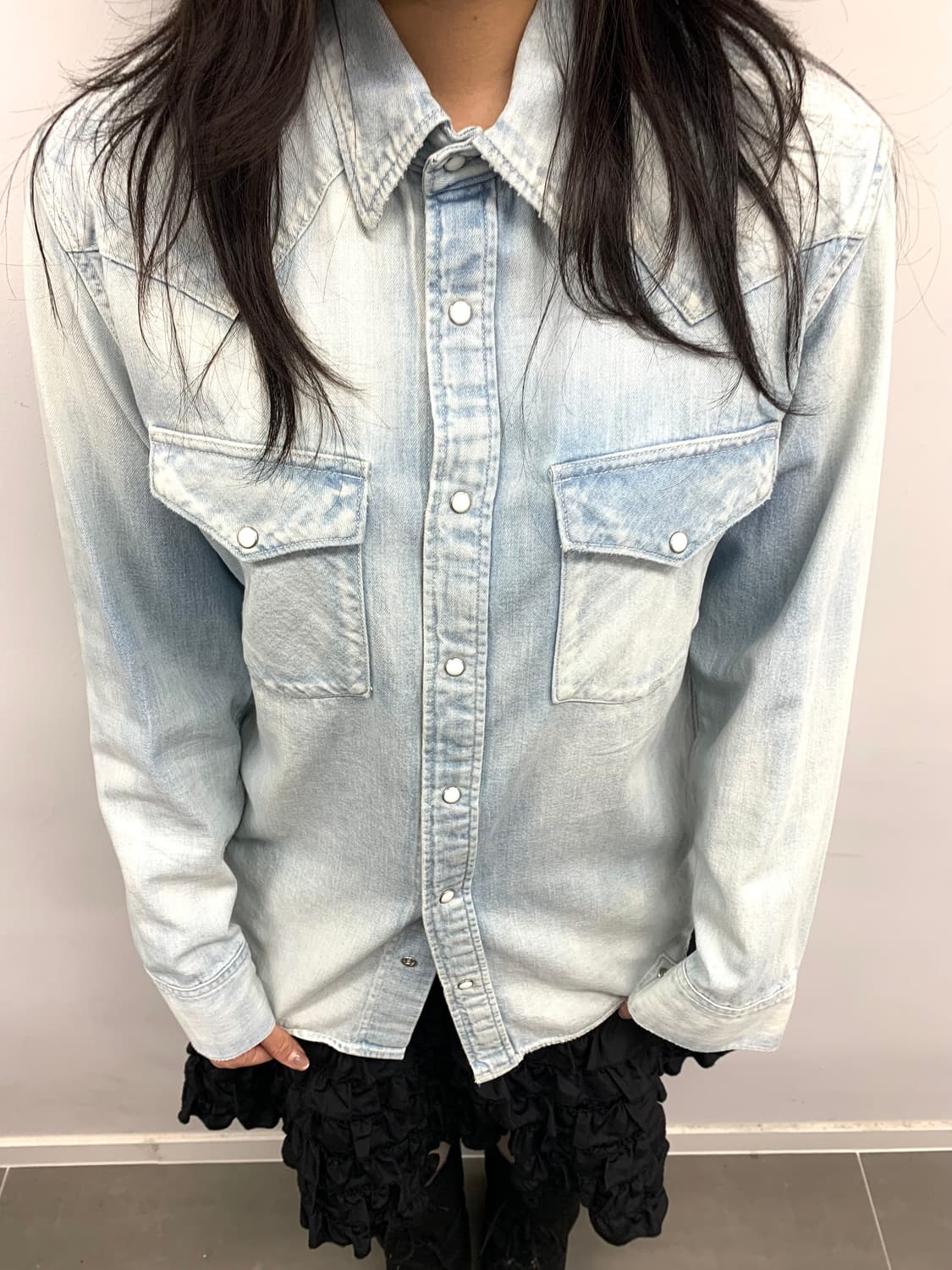 비즈빔 데님 셔츠 1 상품이미지3