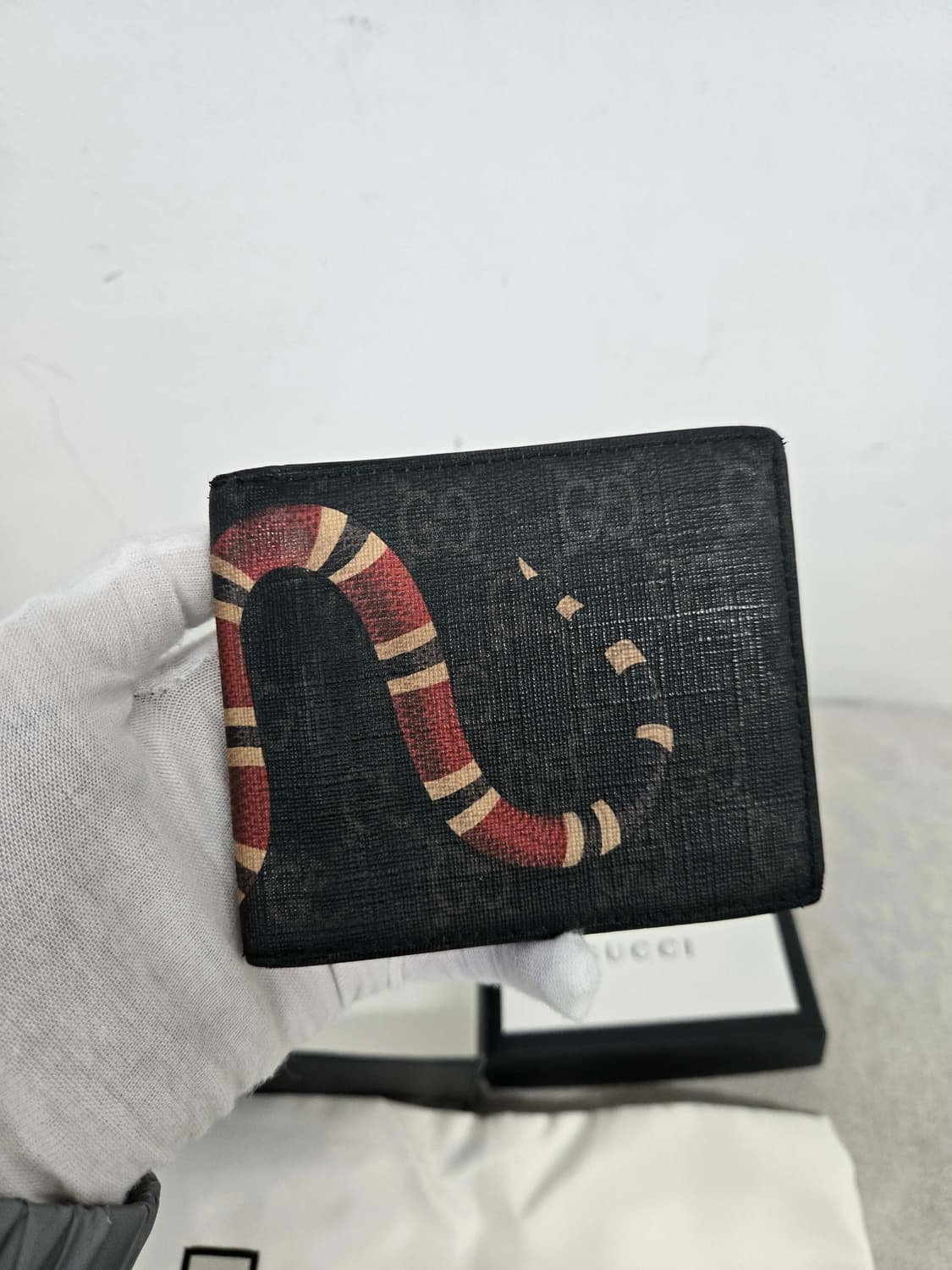 [보증서 정품] 구찌 킹스네이크 반지갑 상품이미지1