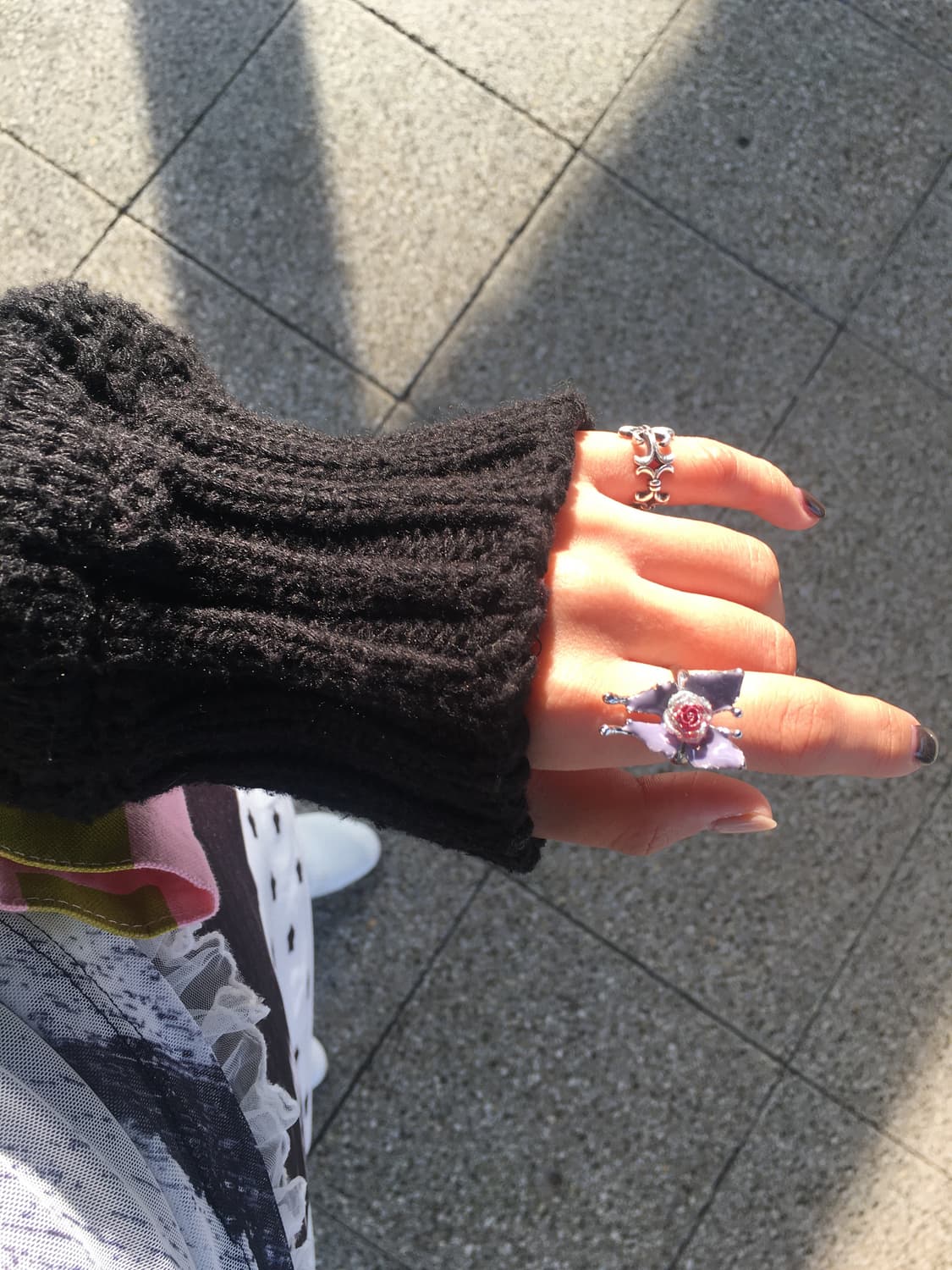 영국런던 연보라 나비 반지 상품이미지4