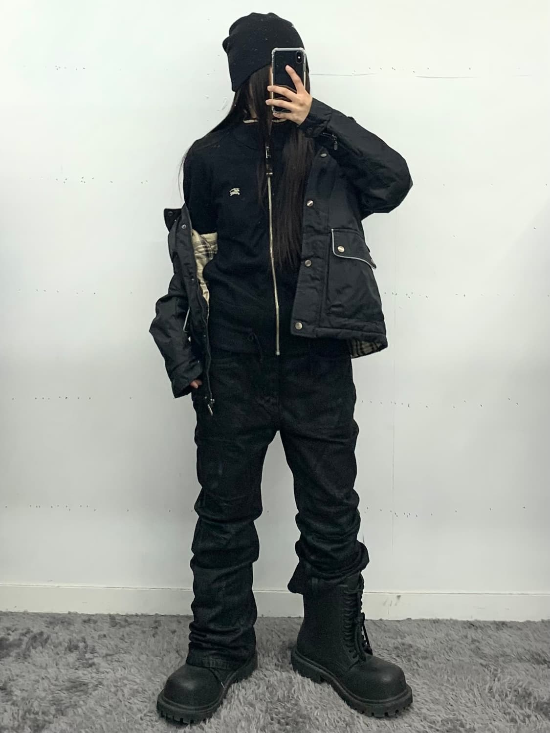 버버리 블루라벨 울 니트 집업 상품이미지3