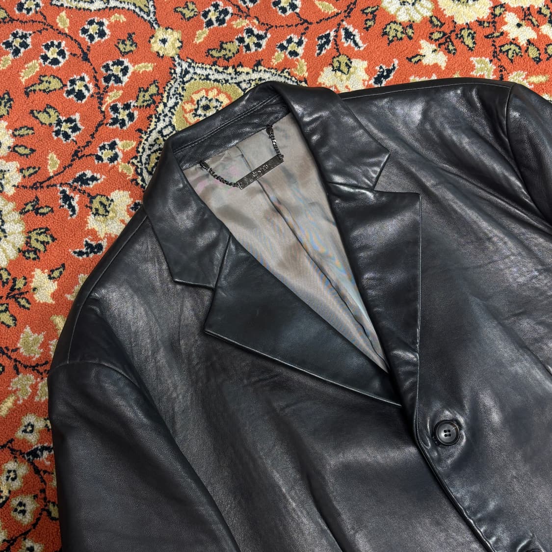 [착용샷] Sieg 리얼레더 가죽 블레이저 95 상품이미지4