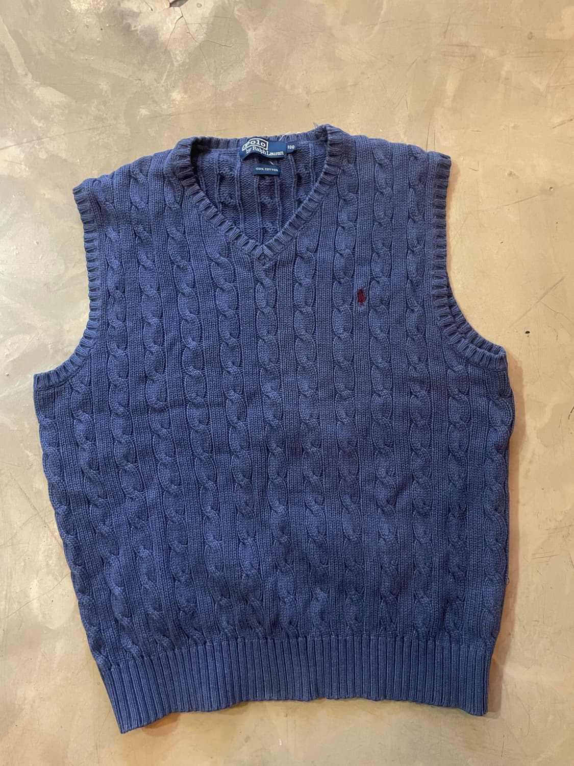 폴로 니트 조끼 100 상품이미지3