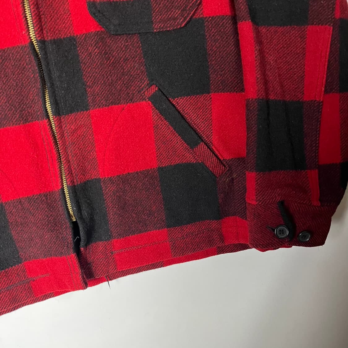 [Woolrich] 80~90's 울리치 버팔로체크 울 자켓 상품이미지4